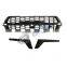 MAICTOP car auto parts exterior front grille for land cruiser fj200 lc200 restyle grill 2016 black with light