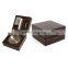 wholesale luxury customized printing logo diy wood and metal walnut cigar ashtray