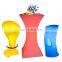 glow illuminated event night club Waterproof standing night club plastic LED bar round table for coffee shop