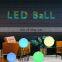 Plastic led round ball solar lights for holiday decoration decor plastic led half sphere lights LED solar ball light Holiday Lig