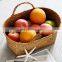 high quality Natural Shelf Basket with Handle for Organizer Stackable seagrass Woven rattan fruit picnic Baskets for Storage