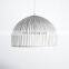 White Bamboo Short Light Shade Single Dome Bamboo Pendant light, Lampshade Ceiling light decor Wholesale