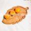 Hot Sale Handcrafted Wooden Leaf Tray, Natural Food Serving Tray Decor Tray Table Vietnam Supplier