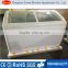 double sliding door mechanical control chest freezer with adjustable thermostat