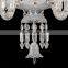 European transparent crystal chandelier for home villa modern living room K9 candle crystal pendant light