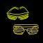 Light up Christmas Custom LOGO LED Shutter Glasses, Party Supplies LED Flashing Eye Glasses