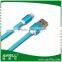 Colorful RoHS approved 1m 24awg flat micro usb cable