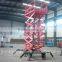 1.35~8m,0.3 ton scissor lift wood tables lift tables /rotating scissor lift table /hydraulic lift table
