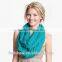 New Tassel Infinity Circle Loop Plain Cotton Scarf