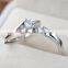 New 925 Sterling Silver Rings For Women Fashion Crystal Wedding Jewelry Couple Rings For Lovers