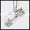 2016 hot sale stainless steel dumbbell pendant                        
                                                                                Supplier's Choice