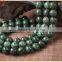 Semi precious stone green lace stone round beads jewelry