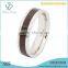 6mm good quality titanium wedding bands with wood inlay