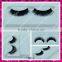 Top quality synthetic fiber lashes; clear band false eyelashes