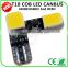 2015 in guangzhou hot 194 168 w5w T10 COB CANBUS 12 CHIPS*2 car LED lights car accessories