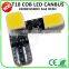 2015 in guangzhou hot 194 168 w5w T10 COB CANBUS 12 CHIPS*2 car LED lights car accessories