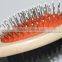 Wooden Double Side Pet Comb Brush Cleaning
