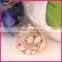 Wholesale lots rose gold Colorful Imitate crystal rings