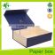 Luxury matte royal blue cardboard packing box magnetic foldable box