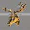 White polyresin deer head wall decoration