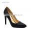 ladies high heel safety shoes black office shoes