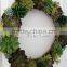 real touch artificial plastic plants succulent plants and flowers christmas wreath for wall door decoration