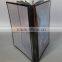 A4 and A5 high quality Genuine/PU/PVC Leather restaurant menu cover,genuine or pu leather hotel menu