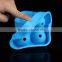 Green Leakless Design Round Whiskey Ice Cube Ball Maker Mold Tray 4 Sphere Wiskey Cocktails