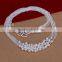 wholesale 2014 fashion women bead pendant jewelry 925 sterling silver necklace