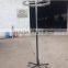 Slidable Scarves Display Rack Clothing Hanging Shelf with Wheels