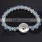 Snap button BRACELET / Beautiful blue bracelet / Flower print bracelet / Snap bracelet / Snap jewelry