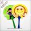 Chinese manufacturing small gift custom plastic pp hand fan for summer