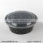 100% food grade microwave Round take away airtight container plastic food box with clear lid