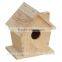 Trade assurance High quality outdoor decoration customized pine wooden bird house nest
