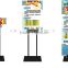 H Style Strong Square Iron Base Menu Poster Stand