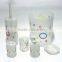 Economic best sell 6pcs plastic bathroom set/accessory