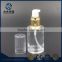 Hot sale 40ml clear empty airless glass lotion bottle