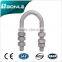 Power fitting square U bolts high quality stainless steel U type clevis bolts link fitting