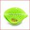 Rectangular collapsible silicone colander