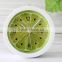 new refreshing fruit lemon shape alarm clock desk clock watches bedroom study lazy clock dongguan