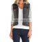 2015 front button double side pockets denim women jacket with hood JXQ1038