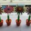 new product beautiful sunflower shape silicone pen magnet