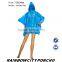 promotinal PE poncho rain cape raincoat with logo print two place two position logo print