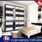 New arrival bedroom wooden wardrobe sliding door system designs