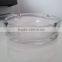 OEM decal design clear & colored custom glass ashtray with logo printing