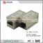 LY-SB42-S-C6A rj45 connection surface box keystone jack female in-line coupler CAT6A coupler
