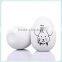 ceramic egg shaped money box with animal logo