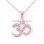 2016 Yoga Jewelry Wholesale Fashion Silver Crystal Yoga Necklace