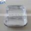Easily Use Take-out Foil Pan-Oblong ,2-compartment Tray,Aluminum Foil Tray 2 Compartment With Lid