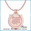 DIY Rose Gold Pendant Coin Disc 33MM Skull Coin Necklace Accessories gifts